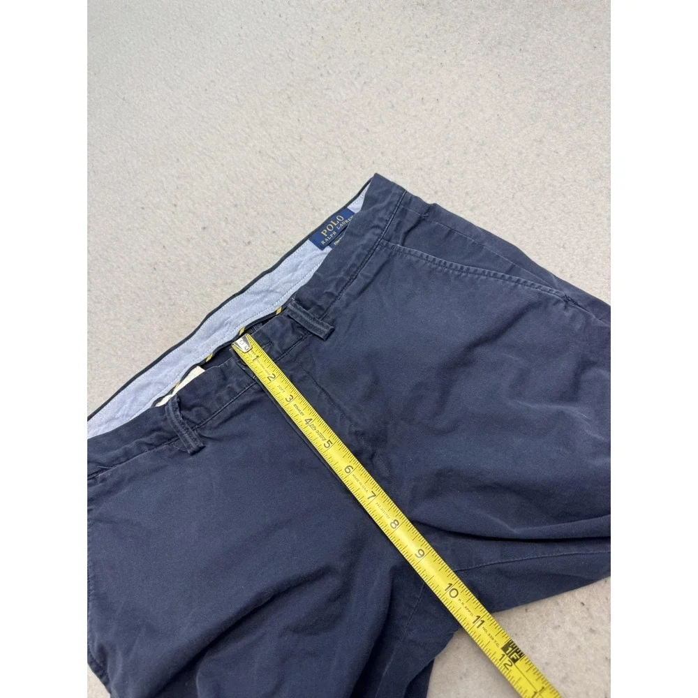 Polo Ralph Lauren Pants Mens 32x32 Blue Polo Chino Stretch Slim Straight Leg